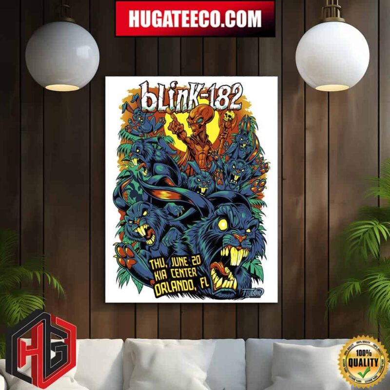 First Poster For Blink-182 At Kia Center In Orlando Fl On Thu June 20 Poster Canvas