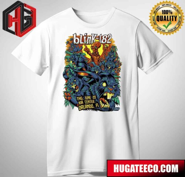 First Poster For Blink-182 At Kia Center In Orlando Fl On Thu June 20 T-Shirt