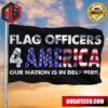 Flag Officers 4 America Flag Patriotic Retired Officers Home Decor Pro-America Anti-Biden Merch 2 Sides Garden House Flag