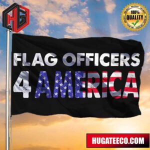 Flag Officers 4 America Flag Patriotic Retired Officers Home Decor Pro-America Anti-Biden Merch 2 Sides Garden House Flag
