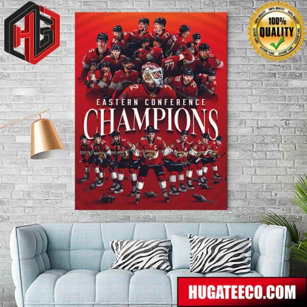 Florida Panthers Are Back-To-Back Eastern Conference Champs Poster Canvas