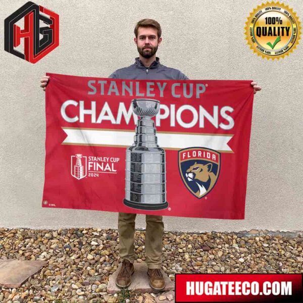 Florida Panthers WinCraft 2024 Stanley Cup Champions Garden House Flag