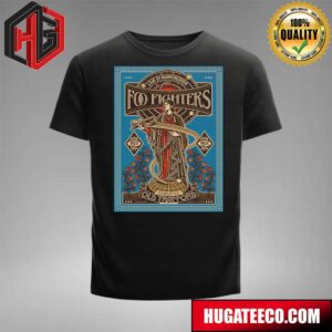 Foo Fighters Live In Manchester Round 2 Tonight Emirates Old Trafford June 15th 2024 By Florian Schommer Limited Poster Tour T-Shirt
