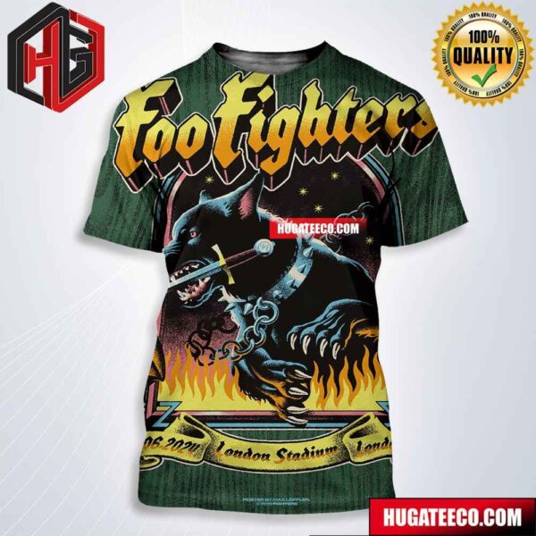 Foo Fighters Show On 22 06 2024 London Stadiums London Uk All Over Print Shirt