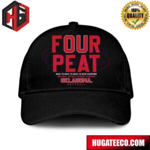 Four Peat Back To Back Champions Oklahoma Sooners Softball Hat-Cap