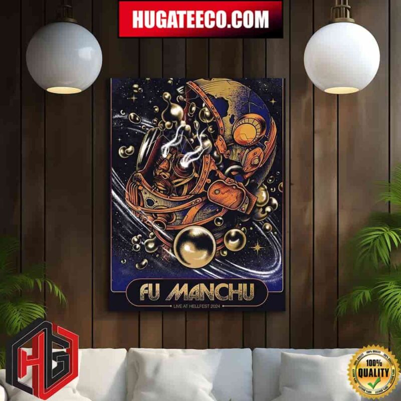 Fu Manchu Live At Hell Fest 2024 Home Decor Poster Canvas