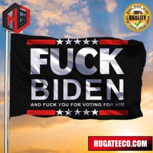 Fuck Biden And Fuck You For Voting For Him Flag Gift Anti Joe Biden Lawn Flag Front Yard Decor 2 Sides Garden House Flag