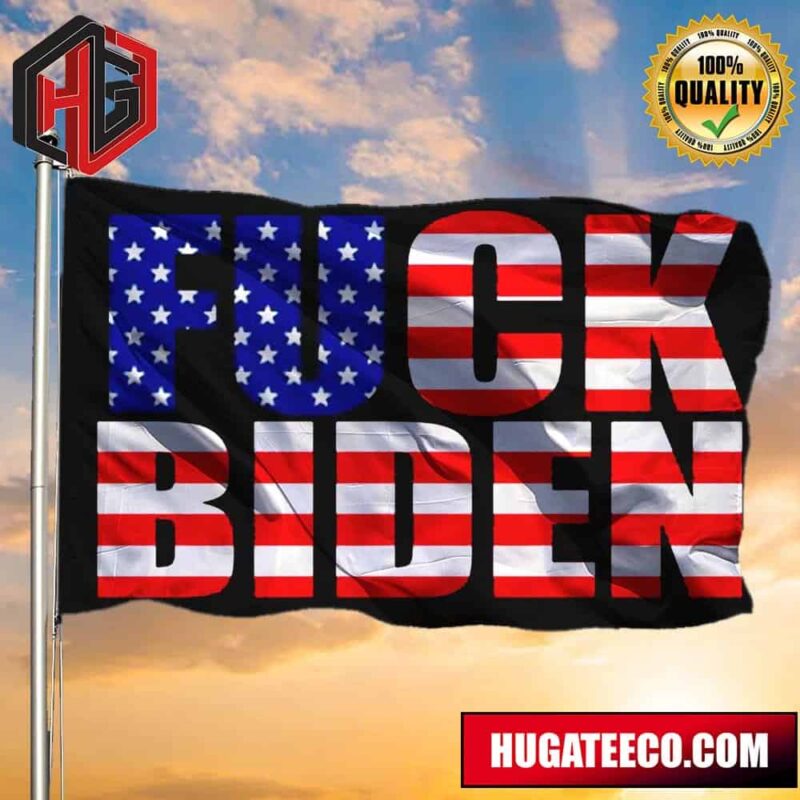 Fuck Biden Flag American Flag Anti Biden Yard Flag Political Decoration Outside 2 Sides Garden House Flag