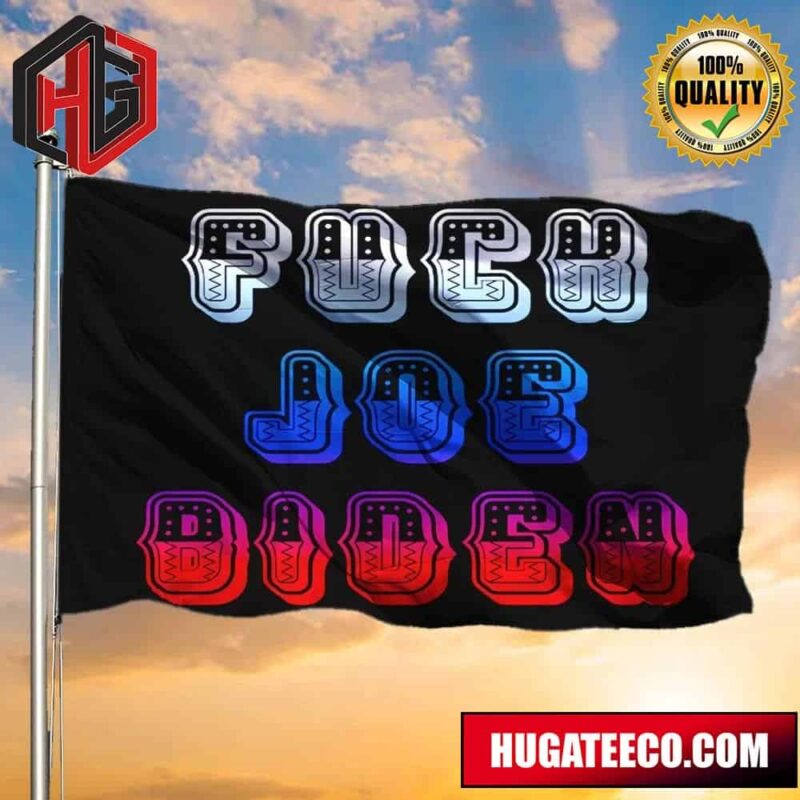 Fuck Biden Flag Fuck Joe Biden Flag Anti Biden Vote Trump 2024 Flag Merch Outdoor Decorative 2 Sides Garden House Flag