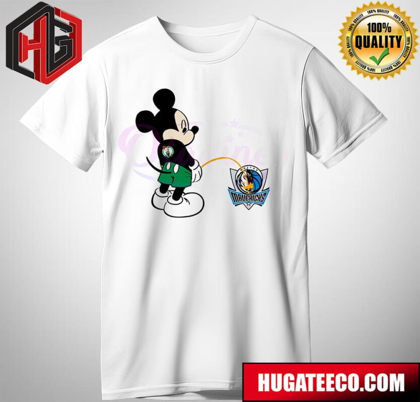 Funny Mickey Boston Celtics Piss On Dallas Mavericks NBA Finals 2024 Unisex T-Shirt