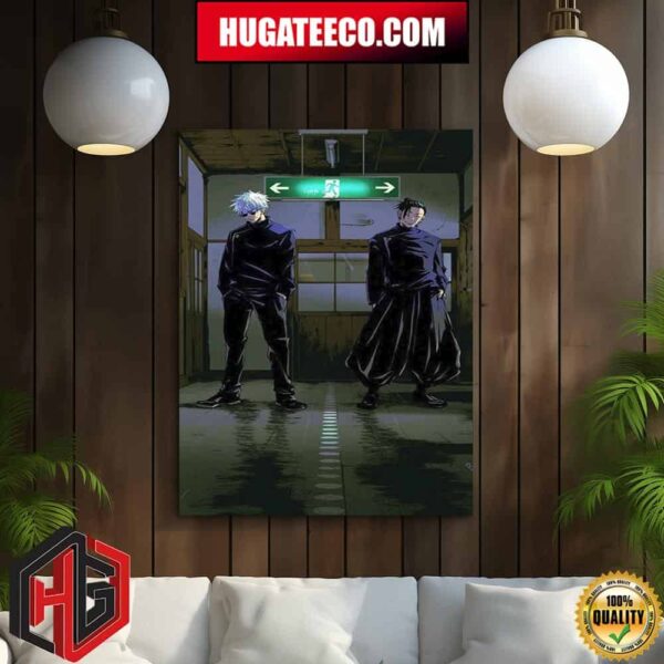 Gojo Satoru And Geto Suguru Jujutsu Kaisen The Strongests Home Decor Poster Canvas