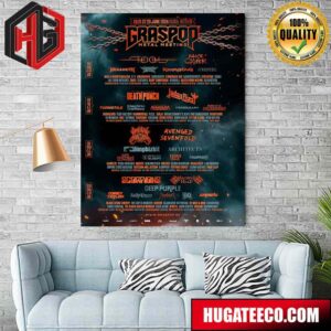 Graspop Metal Meeting At 134 Bands On The Gmm24 On 20-21-22-23 June 2024 Dessel Belgium Home Decor Poster Canvas