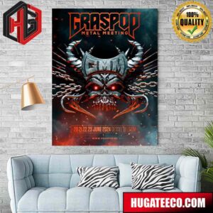 Graspop Metal Meeting Gmm24 On 20 21 22 23 June 2024 Dessel Belgium Home Decor Poster Canvas