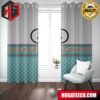 Gucci Logo Black Background Fashion Luxury Brand Home Decor For Living Room And Bed Room Window Curtains