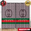 Gucci Mickey Mouse Fashion Luxury Brand Home Decor For Living Room And Bed Room Window Curtains