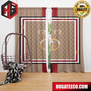 Gucci Shape Logo Fashion Luxury Brand Home Decor For Living Room And Bed Room Window Curtains