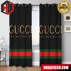 Gucci The Bee Logo Fashion Luxury Brand Home Decor For Living Room And Bed Room Window Curtains