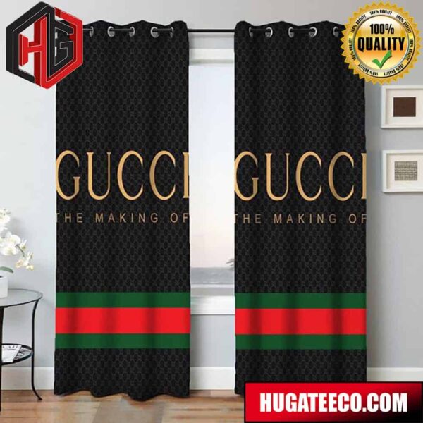 Gucci The Making Of Original Logo Fashion Luxury Brand Home Decor For Living Room And Bed Room Window Curtains