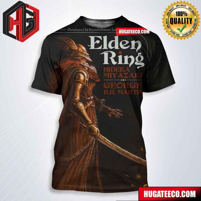 Happy Elden Ring Day Hideka Miyazaki George Rr Martin All Over Print Shirt