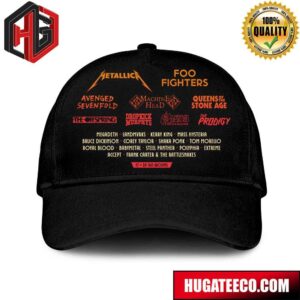 Hellfest 2024 Metallica X Foo Fighters X Queens Of The Stone Age And More Bands Merchandise Hat-Cap