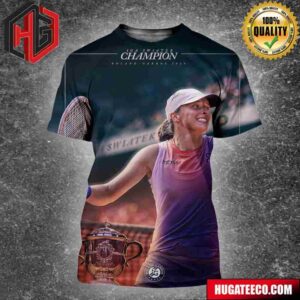 IG4 IGA Swiatek Champion Roland Garros 2024 Queen Of Paris The Championships Wimbledon All Over Print Shirt