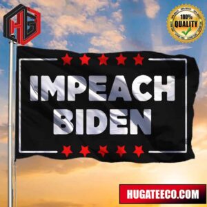 Impeach Biden Flag Anti Biden Flag For Trump Voters Outdoor Decor Hanging 2 Sides Garden House Flag