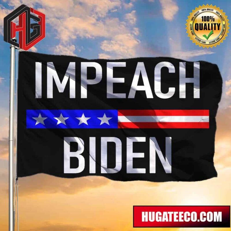 Impeach Biden Flag Fuck Biden Flag Anti Biden Merchandise 2 Sides Garden House Flag
