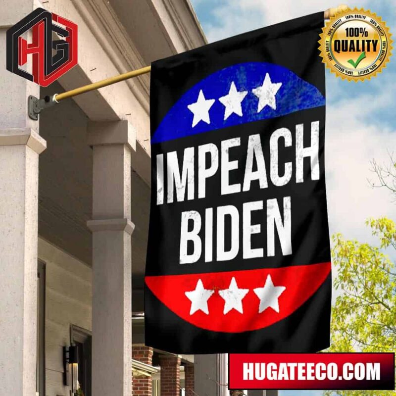 Impeach Biden Flag Old Retro Anti Biden Flag Fuck You Biden Flag Merch 2 Sides Garden House Flag