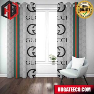 Incredible Gucci Fashion Luxury Brand Home Decor For Living Room And Bed Room Window Curtains