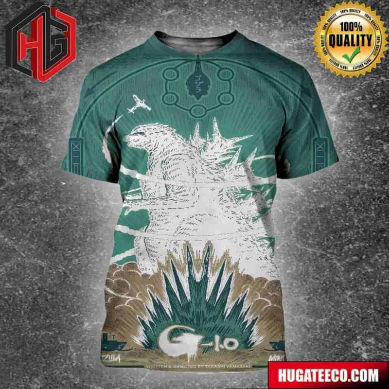 Incredible Poster For Godzilla Minus One Written And Directed By Takashi Yamazaki All Over Print Shirt
