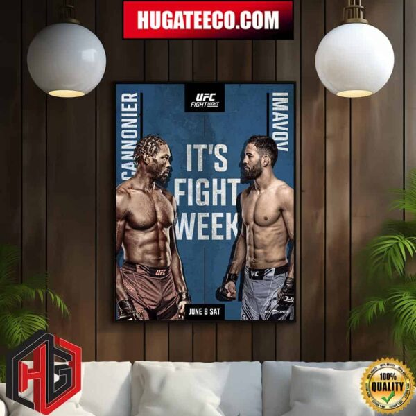 It’s Fight Week UFC Jared Cannonier The Killa Gorilla Vs Nassourdine Imavov June 8 Home Decor Poster Canvas