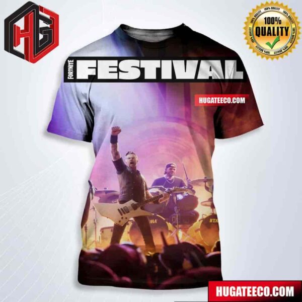 James Lars Kirk And Robert Metallica Are On The Fortnite Festival Roster All Over Print Shirt
