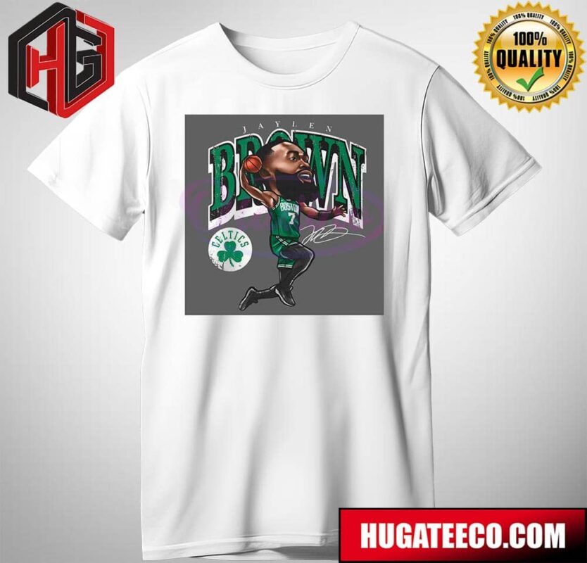 Jaylen Brown Boston Celtics And Signature NBA Finals Cartoon Unisex T-Shirt