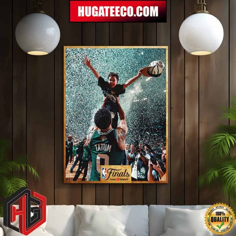 Jayson Tatum And His Son A New Generation Elevates One To The Elite Rafters Boston Celtics Are NBA World Champions Home Decor Poster Canvas