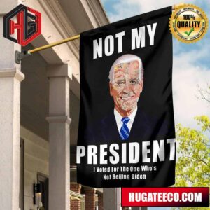 Joe Biden Not My President Flag Anti Biden Flag For Indoor Outdoor Hanging 2 Sides Garden House Flag