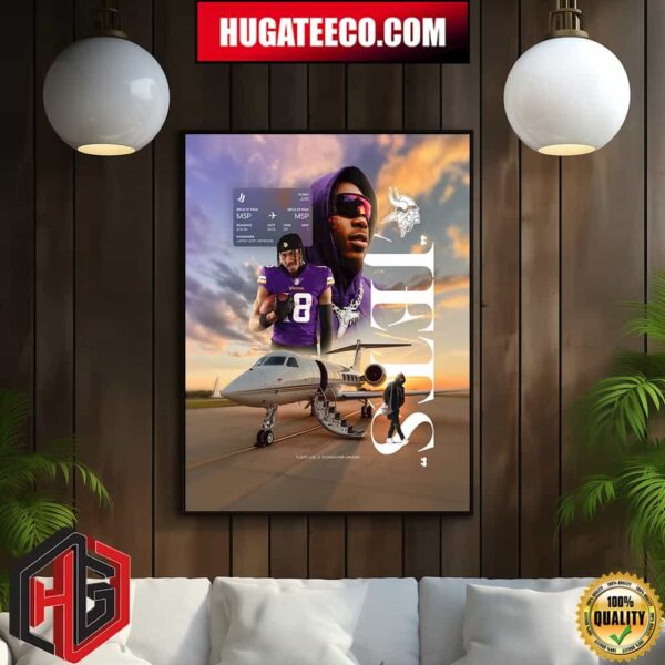 Justin Jefferson Come Back Home Minnesota Vikings NFL Home Decor Poster Canvas