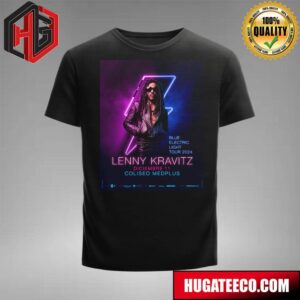 Lenny Kravitz Blue Electric Light Tour 2024 At Coliseo Medplus On December 11 T-Shirt