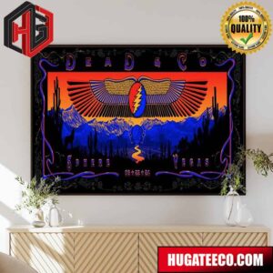 Limited Edition Screen Printed Concert Poster For Dead And Company Dead Forever Sphere Vegas 06 22 24 Home Decor Poster Canvas