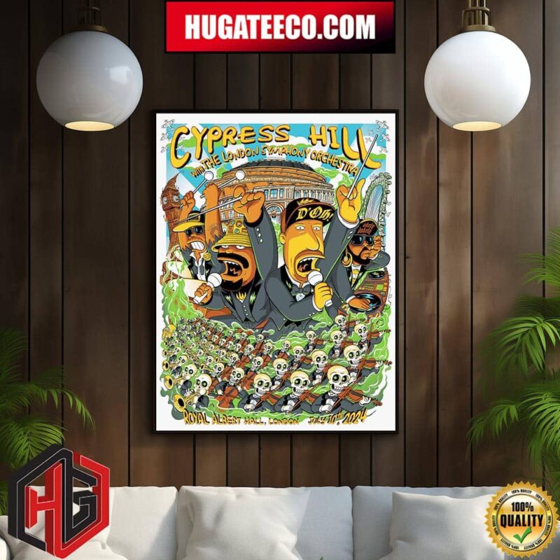 Limited Poster Cypress Hill Concert 2024 In London With The London Symphony Orchestra At Royal Albert Hall On July 10th Home Decor Poster Canvas
