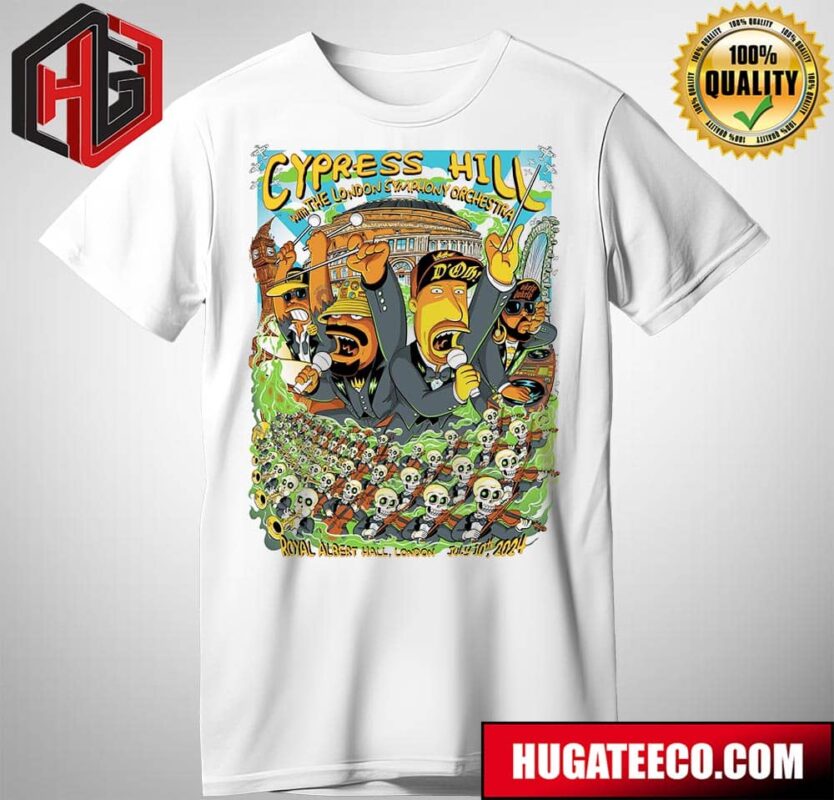 Limited Poster Cypress Hill Concert 2024 In London With The London Symphony Orchestra At Royal Albert Hall On July 10th T-Shirt