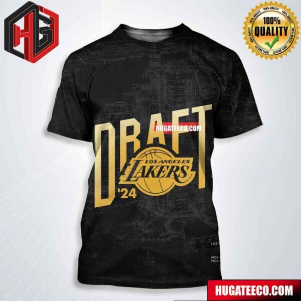 Los Angeles Lakers NBA Draft June 26 2024 All Over Print Shirt