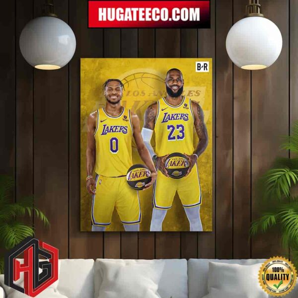 Los Angeles Lakers Take Bronny James At No 55 In The NBA 2024 Draft Welcome To The League Home Decor Poster Canvas