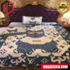 Louis Vuitton X Supreme Luxury And Fashion Brand Blue Monogram Queen For Bedroom Queen Bedding Set