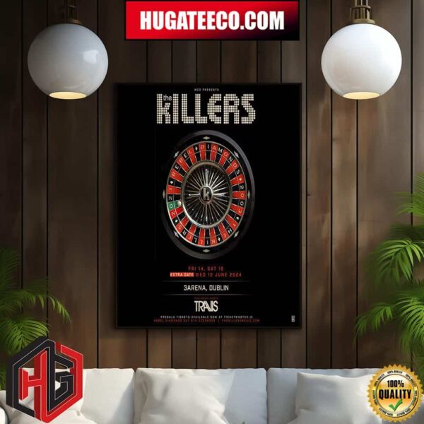 MCD Presents Rebel Diamonds The Killers Stage Times 12 14 15 June At 3Arena Dublin Plus Special Guests Travis Home Decor Poster Canvas