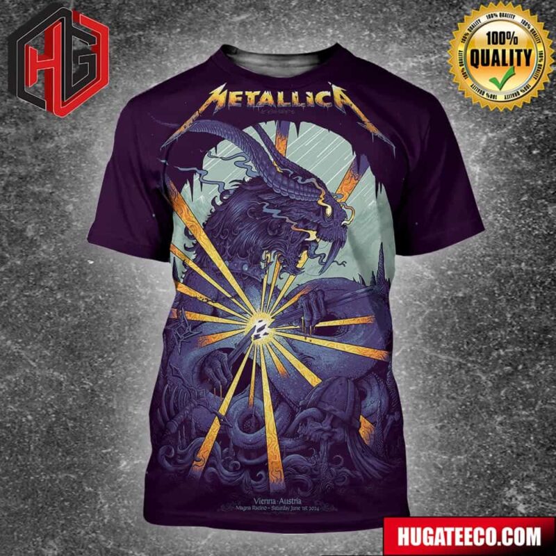 Metallica M72 Vienna Racino Rocks at Racino Ebreichsdorf Magna Racino On Saturday June 1st 2024 All Over Print Shirt
