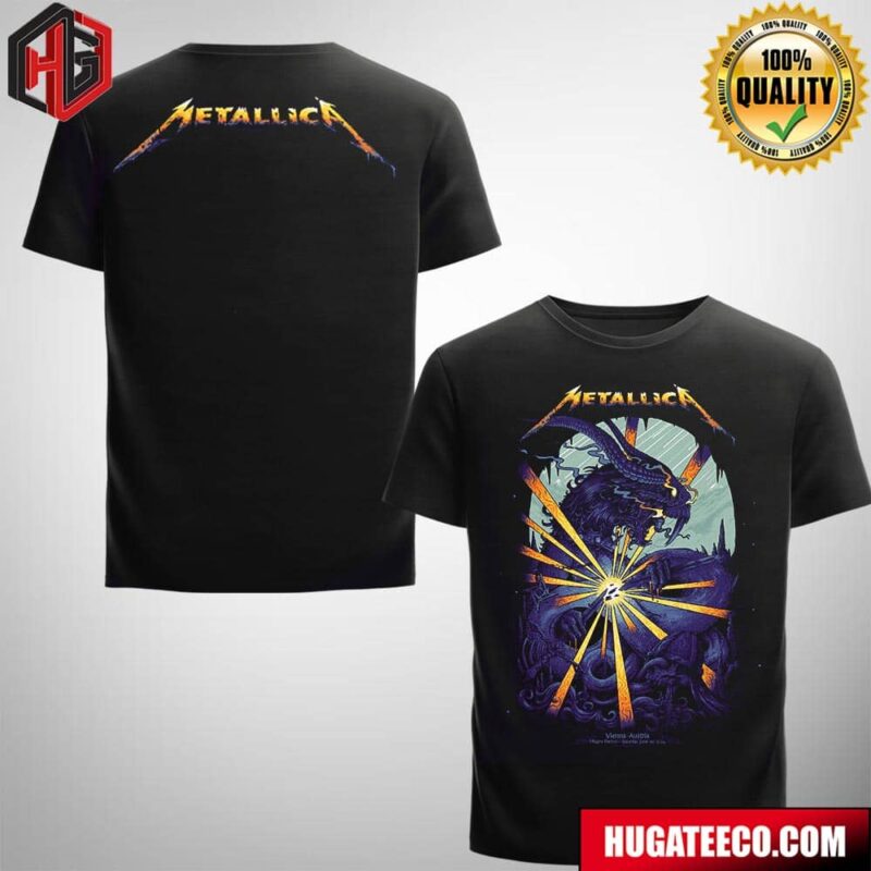 Metallica M72 Vienna Racino Rocks at Racino Ebreichsdorf Magna Racino On Saturday June 1st 2024 Two Sides T-Shirt
