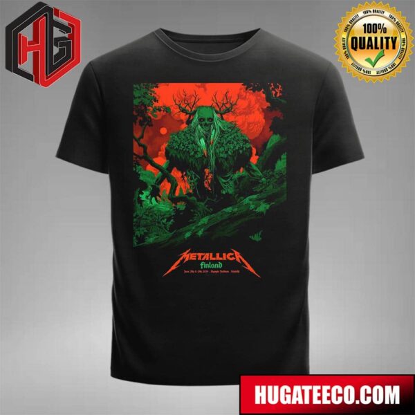 Metallica M72 World Tour 2024 In Helsinki For Twos Day June 7th And 9th 2024 At Olympic Stadium Merchandise Fan Gifts T-Shirt