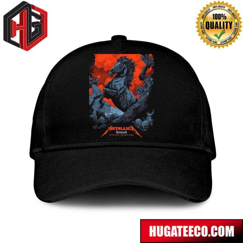 Metallica M72 World Tour Den Mark on June 14th And 16 th 2024 At Parken Stadium Copenhagen Poster 3 Of 5 From Ken Taylor Hat-Cap