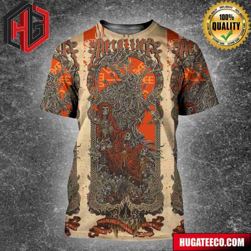 Metallica No Repeat Weekends Are Back On The Menu As The M72 World Tour June 7th 2024 In Helsinki Olympic Stadium All Over Print Shirt