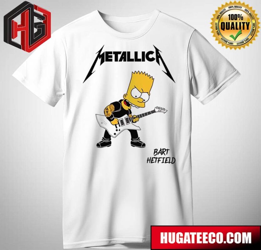 Metallica X The Simpsons Bart Hetfield T-Shirt